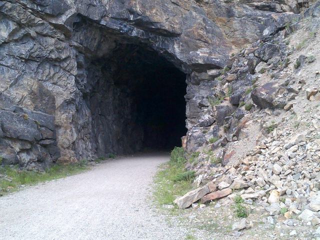 One of the tunnels